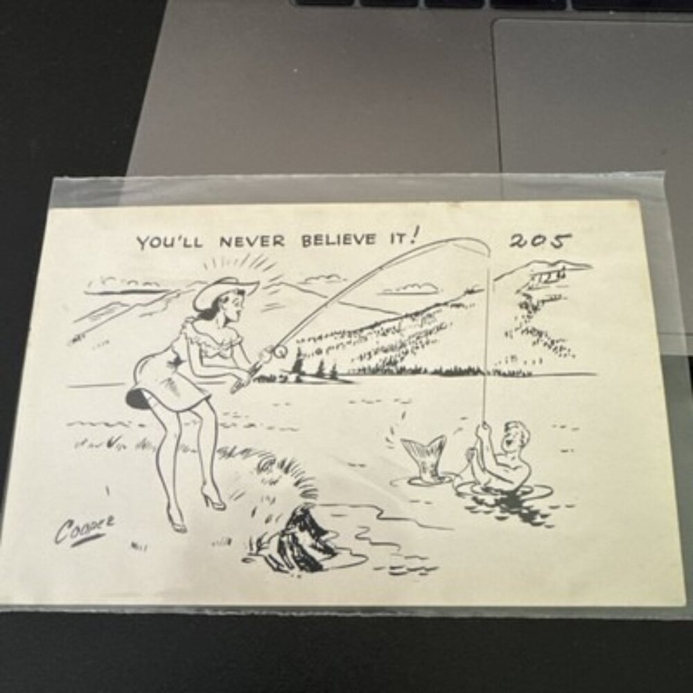 You'll never believe it vintage postcard Cooper's photo, Lakewood California